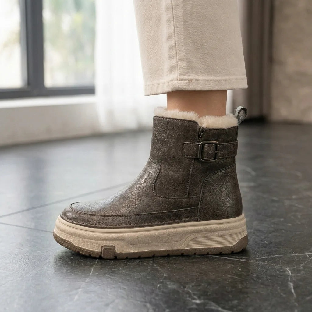 FrostLane™ Fleece-Lined Platform Boots - side