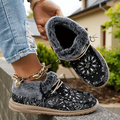 PetalLoft™ Floral Print Lace Loafers