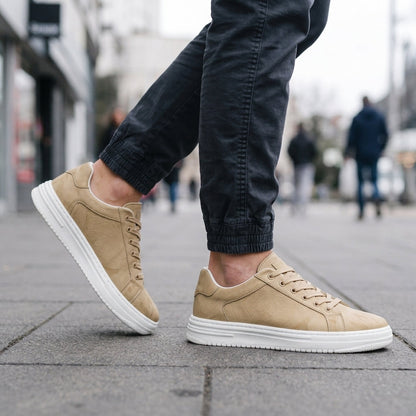 BayRidge Leather Sneakers - Beige