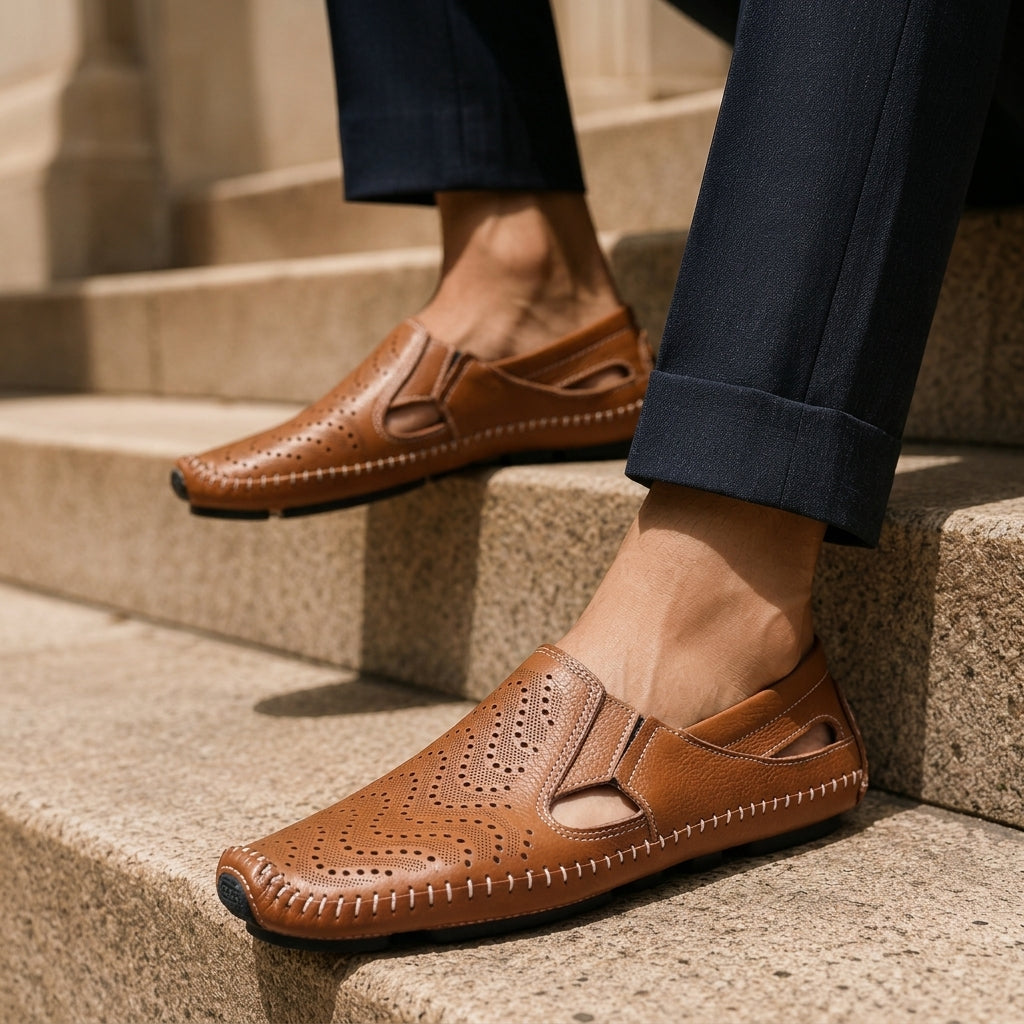 MarseilleSlip™ - Perforated Driving Loafers