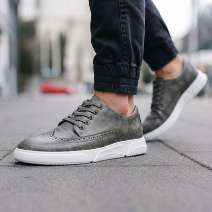 OakTrail Leather Sneakers - Grey