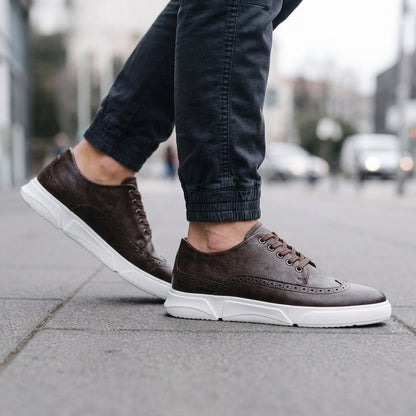 OakTrail Leather Sneakers - Dark Brown