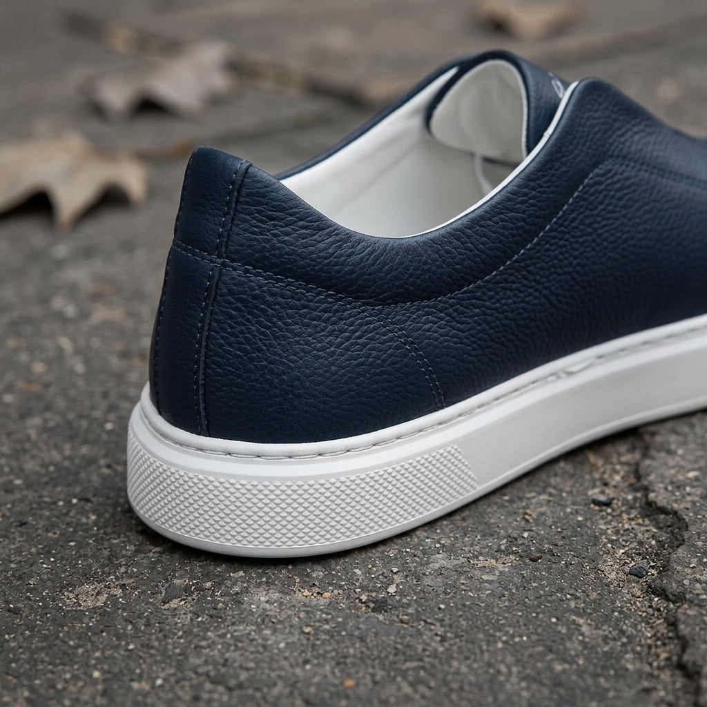 HarborStep Leather Slip-Ons detail