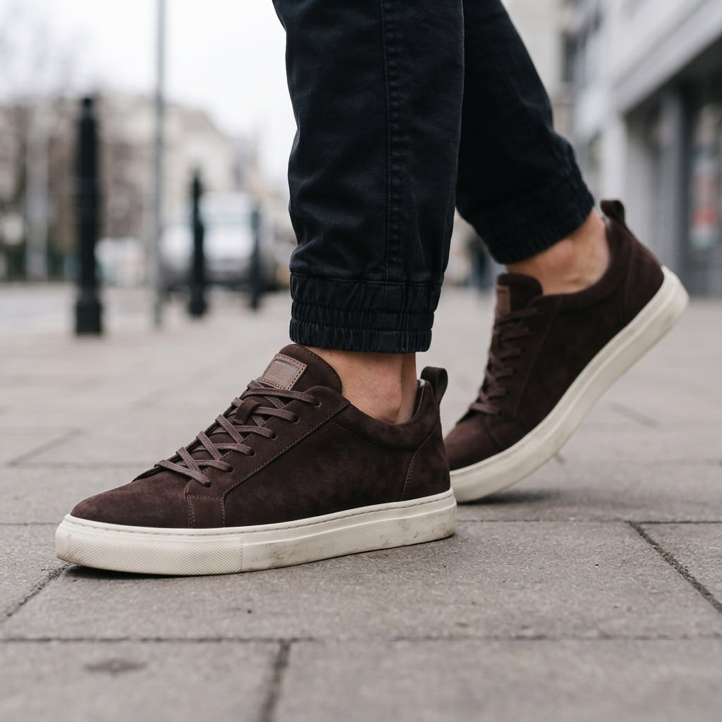 RiverBend Suede Slip-Ons - Brown