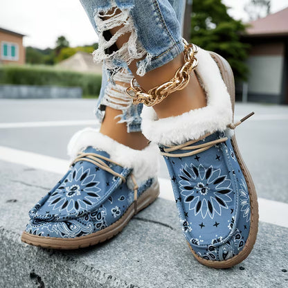 PetalLoft™ Floral Print Lace Loafers