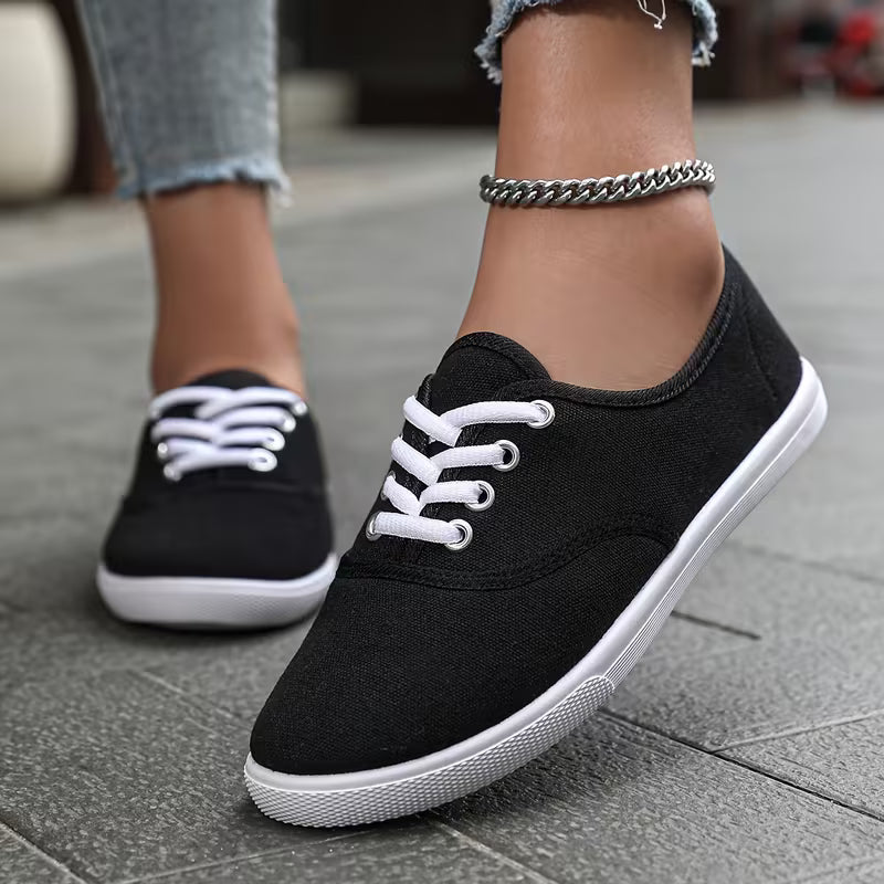CanvasLume™ Low-Top Lace Sneakers