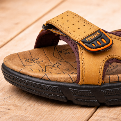 TerraFlow™ — Men's Orthopedic Leather Sandals