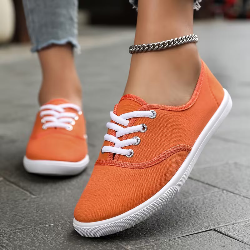 CanvasLume™ Low-Top Lace Sneakers