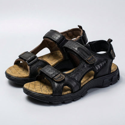 TerraFlow™ — Men's Orthopedic Leather Sandals