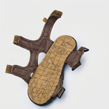 TerraFlow™ — Men's Orthopedic Leather Sandals