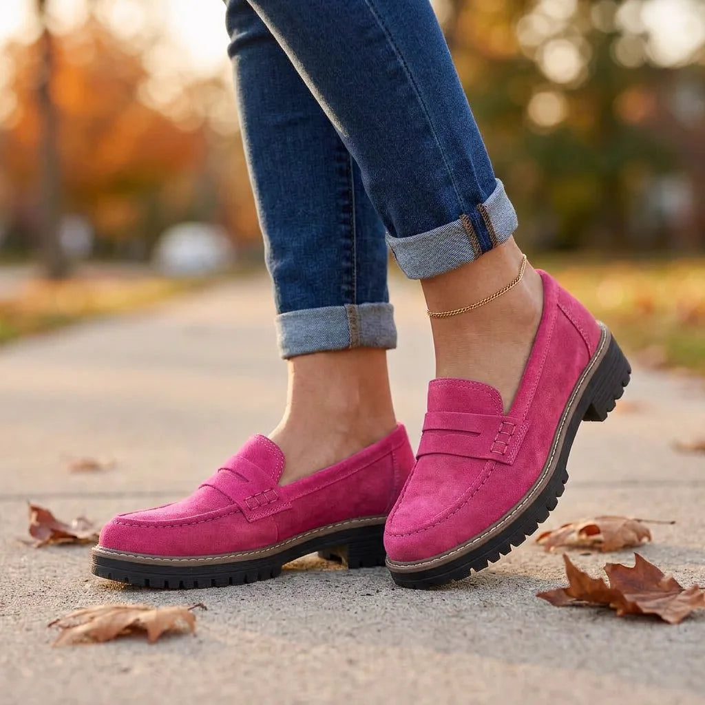 CobbleStep™ Suede Loafers - Pink