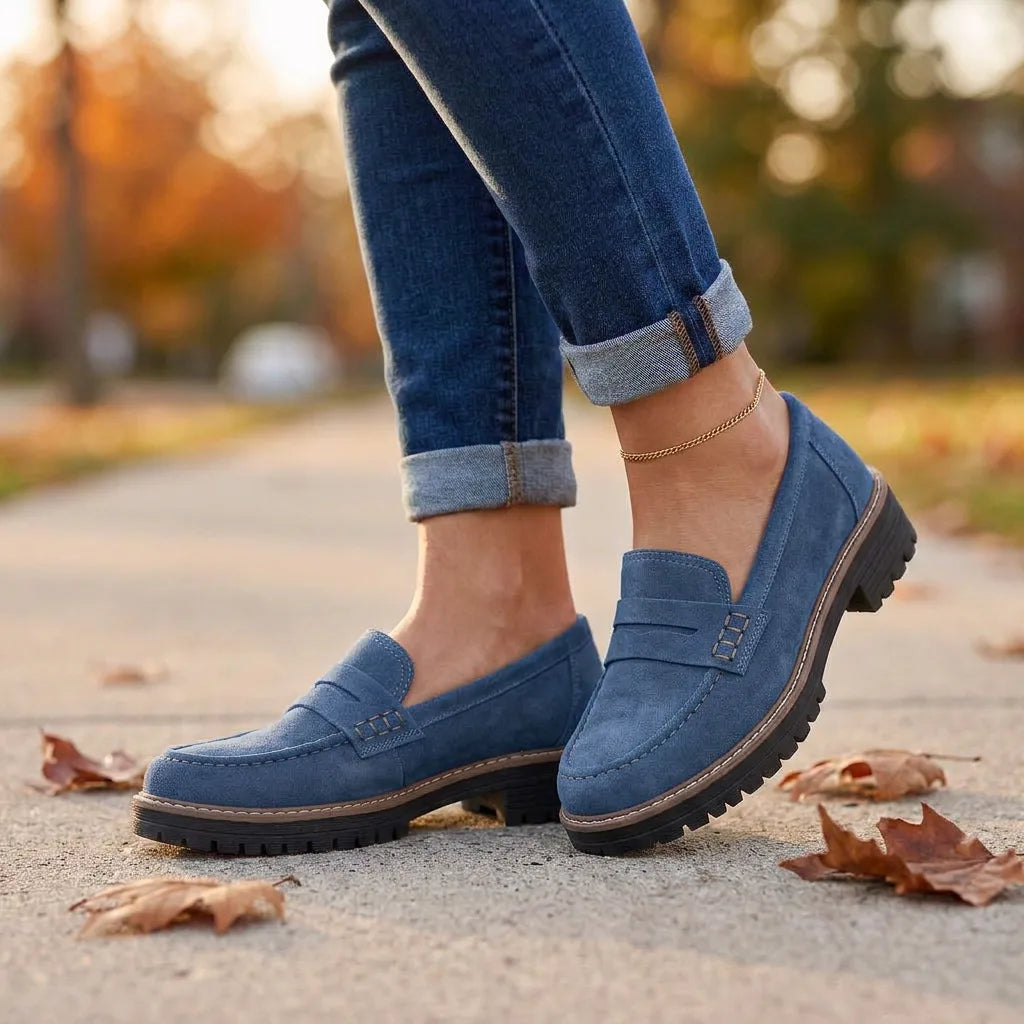 CobbleStep™ Suede Loafers - Blue
