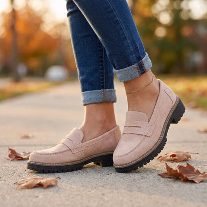CobbleStep™ Suede Loafers - Beige