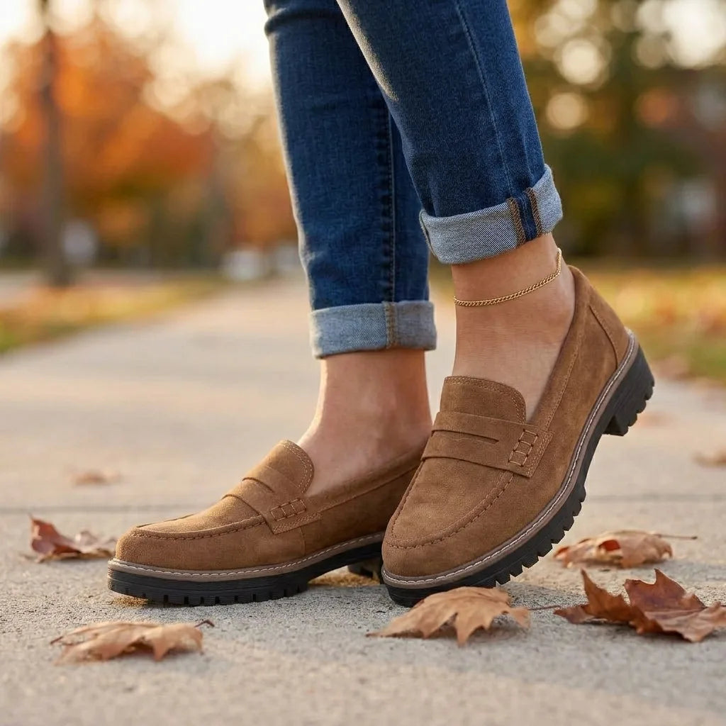 CobbleStep™ Suede Loafers - front
