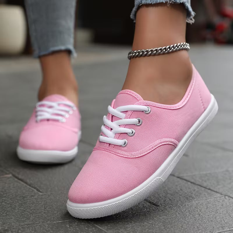 CanvasLume™ Low-Top Lace Sneakers