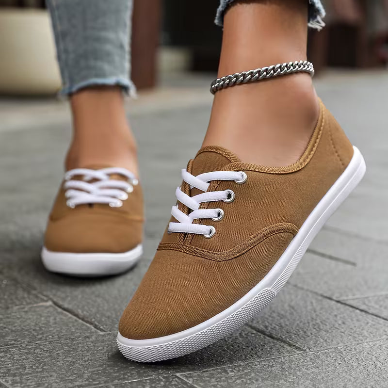CanvasLume™ Low-Top Lace Sneakers