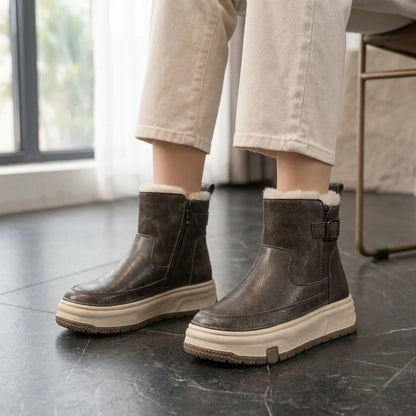 FrostLane™ Fleece-Lined Platform Boots - front