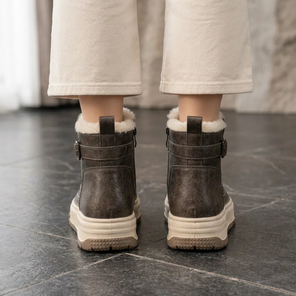 FrostLane™ Fleece-Lined Platform Boots - back
