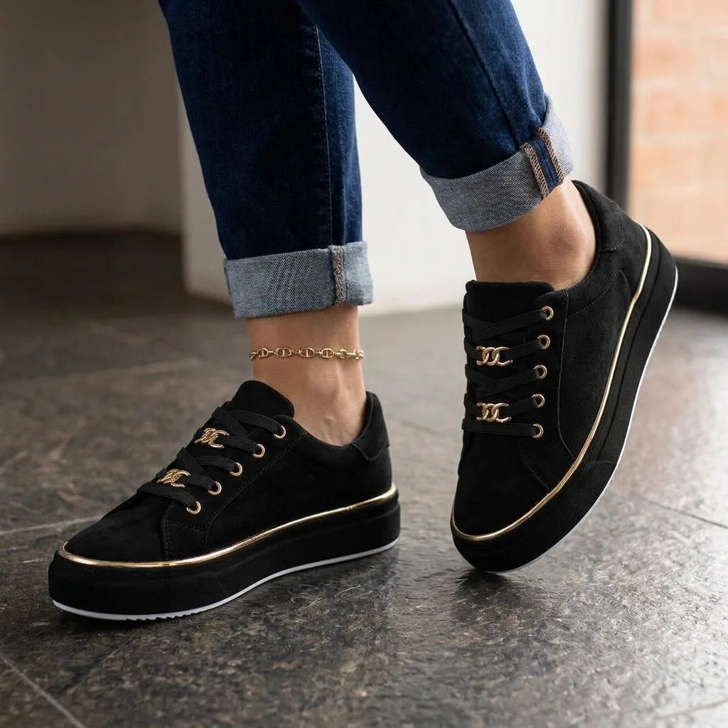 GildLane™ Platform Sneakers - Black