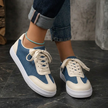 IndigoStep™ Denim Sneakers - Blue