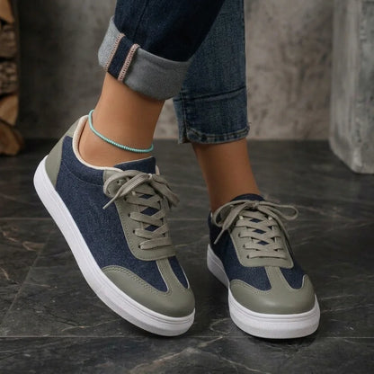 IndigoStep™ Denim Sneakers - Navy Blue
