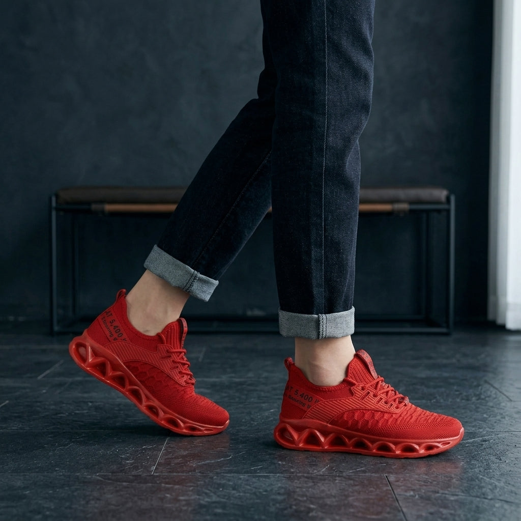 MeadowLane Canvas Sneakers - Red