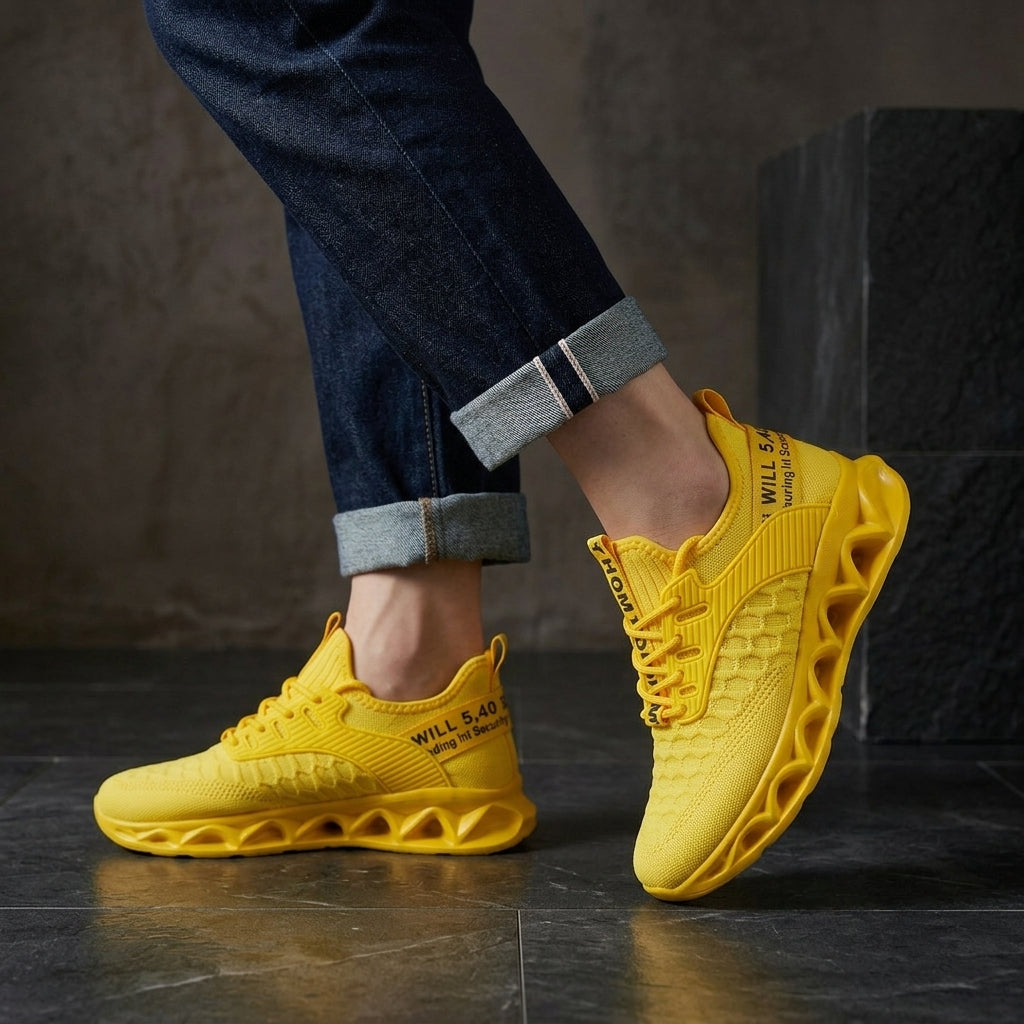 MeadowLane Canvas Sneakers - Yellow