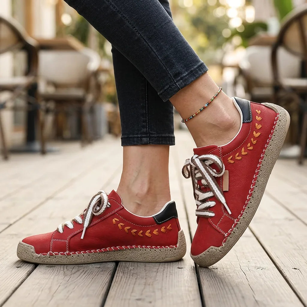 MeadowStep red comfort sneakers