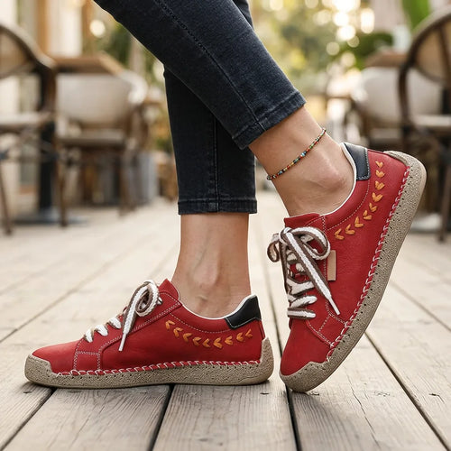 MeadowStep red comfort sneakers