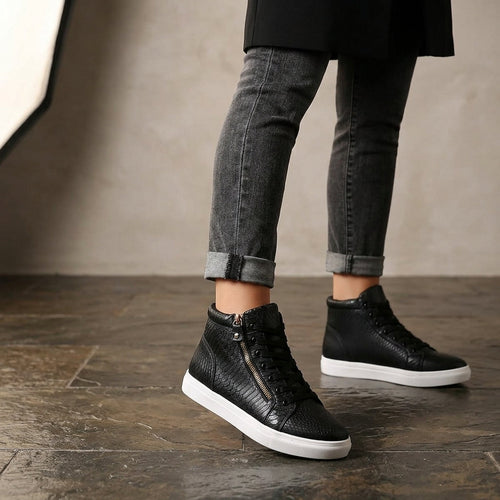 PeakStride High-Top Sneakers - Black