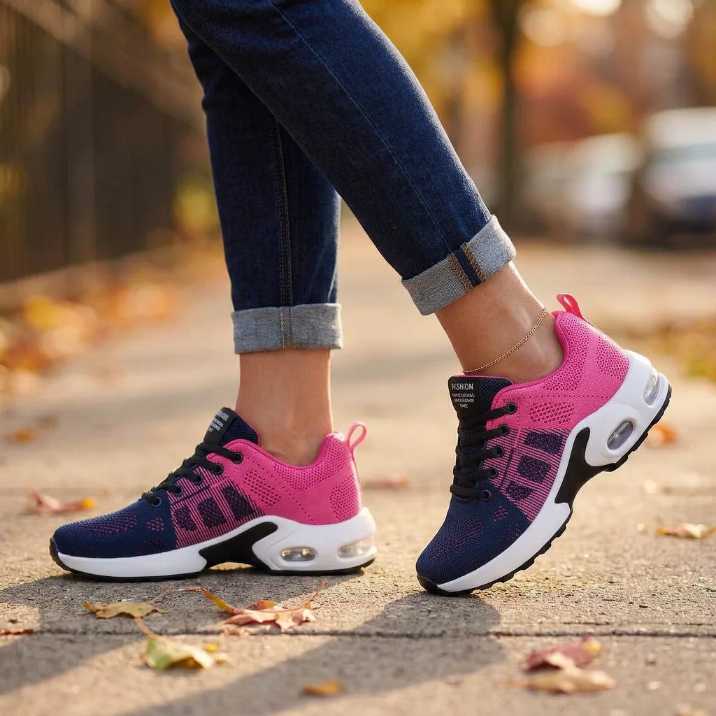PulseAir™ Cushion Sneakers - Pink & Navy