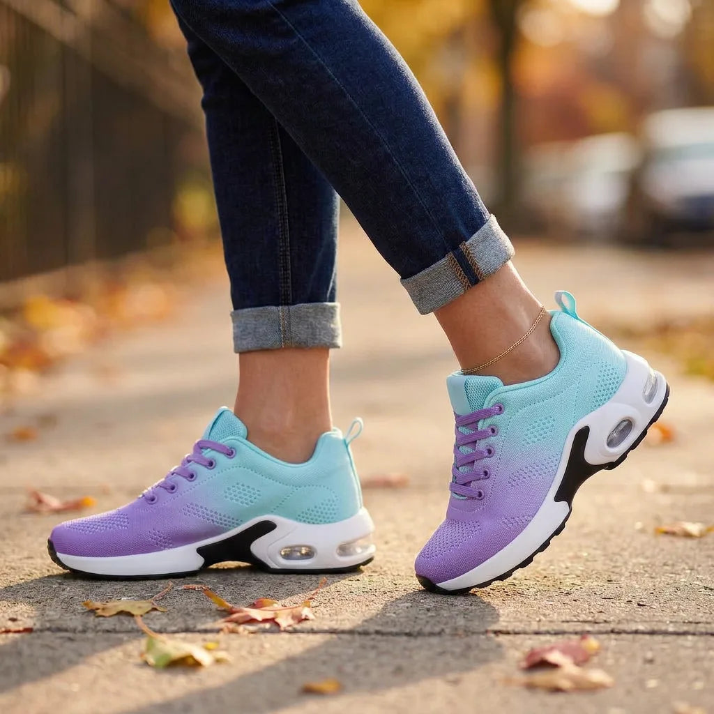 PulseAir™ Cushion Sneakers - Blue & Purple