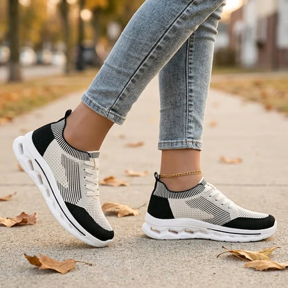 WaveKnit™ Mesh Comfort Sneakers - Black